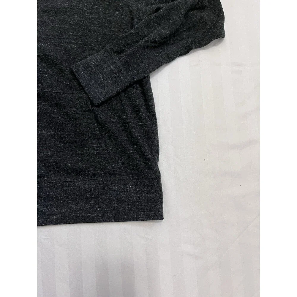 Nike Gym Vintage Hoodie Full Zip Charcoal Black Heathered Jacket Women's Large L